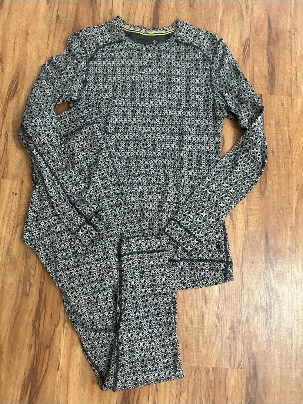 Smart Wool Merino Wool Thermal Base Layer Matching Set Womens M/L